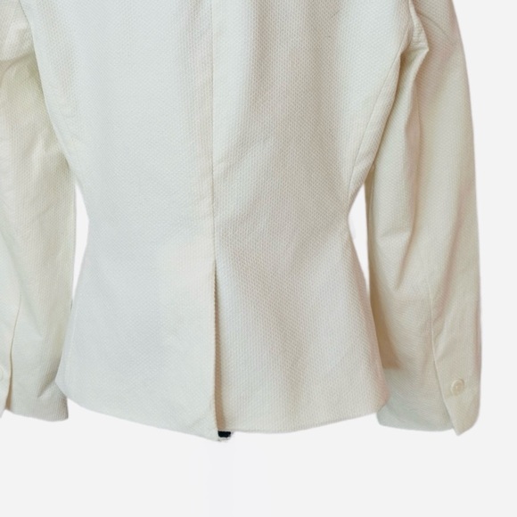 #99 ~ Anne Klein Button Front Off White Blazer Fully Lined size 12 - Picture 9 of 10